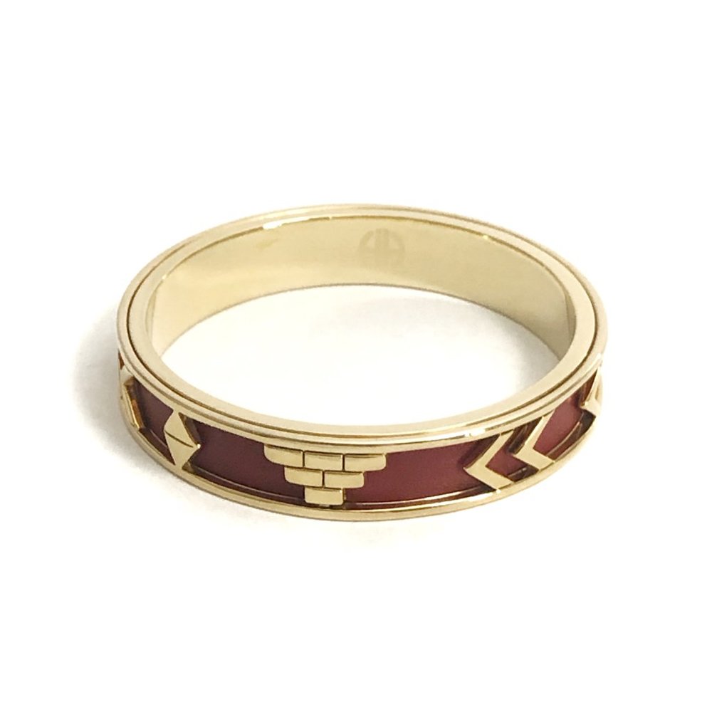 House of Harlow 1960 Aztec Red Leather Bangle
